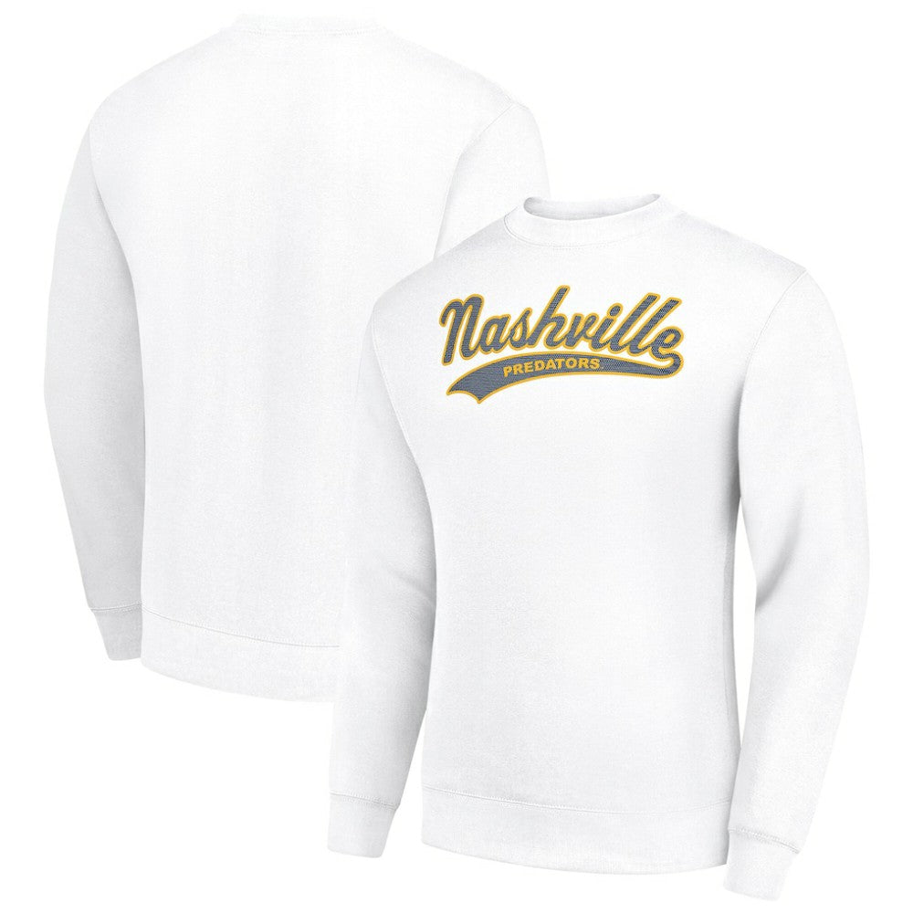 Nashville Predators - Starter  Tailsweep City Pullover Sweatshirt White