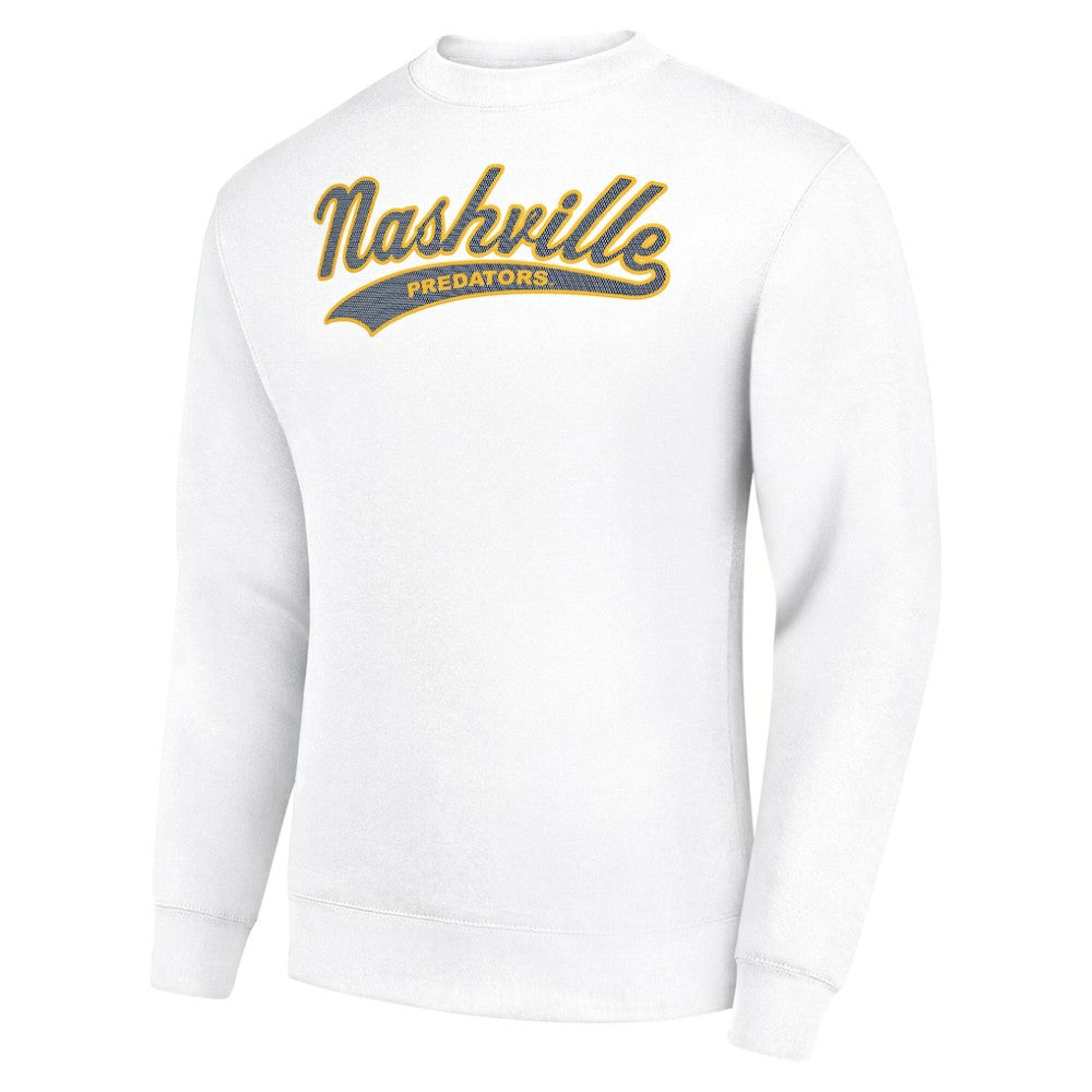 Nashville Predators - Starter  Tailsweep City Pullover Sweatshirt White