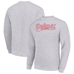 Detroit Red Wings - Starter  Tailsweep City Pullover Sweatshirt Heather Gray