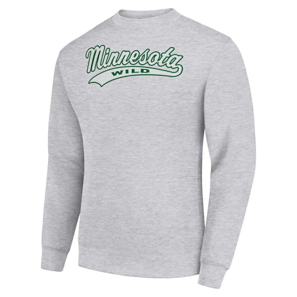 Minnesota Wild - Starter  Tailsweep City Pullover Sweatshirt Heather Gray