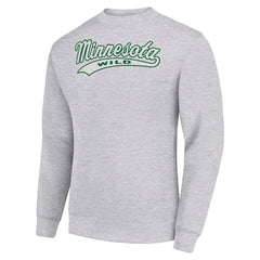 Minnesota Wild - Starter  Tailsweep City Pullover Sweatshirt Heather Gray