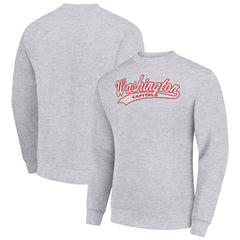 Washington Capitals Starter  Tailsweep City Pullover Sweatshirt Heather Gray