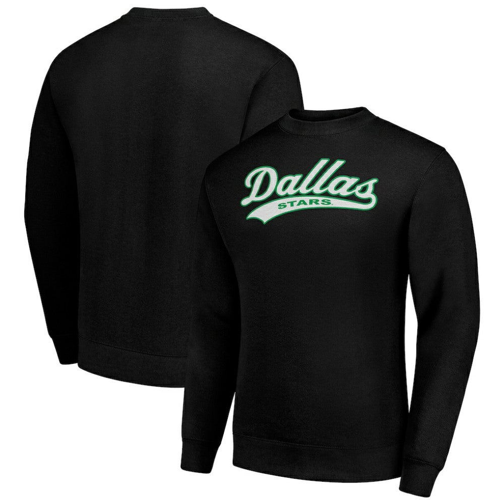 Dallas Stars - Starter  Tailsweep City Pullover Sweatshirt Black