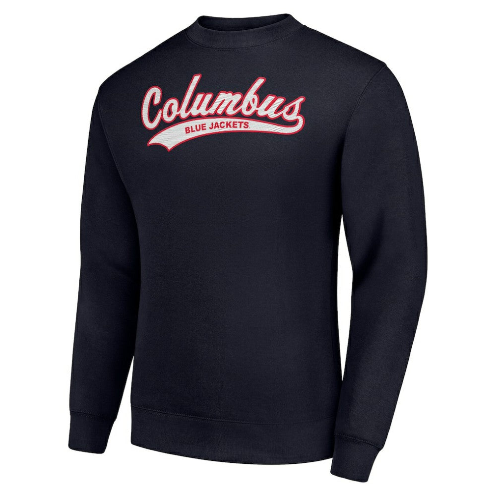 Columbus Blue Jackets - Starter  Tailsweep City Pullover Sweatshirt Navy