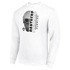 Florida Panthers - Starter  Half Helmet Team Logo Pullover Sweatshirt White