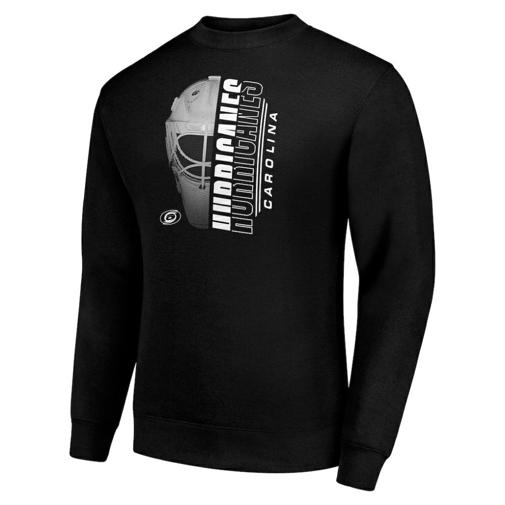 Carolina Hurricanes - Starter  Half Helmet Team Logo Pullover Sweatshirt Black