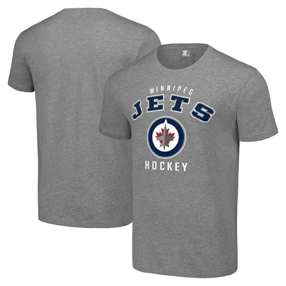 Winnipeg Jets - Starter Logo T-Shirt Heather Gray