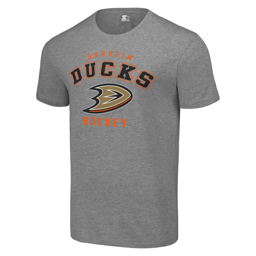 Anaheim Ducks - Starter Logo T-Shirt Heather Gray