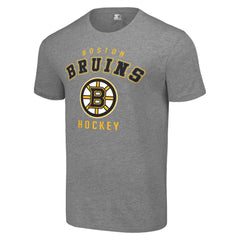Boston Bruins Starter Logo T-Shirt Heather Gray