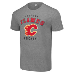 Calgary Flames - Starter Logo T-Shirt Heather Gray