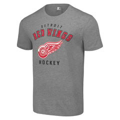 Detroit Red Wings - Starter Logo T-Shirt Heather Gray
