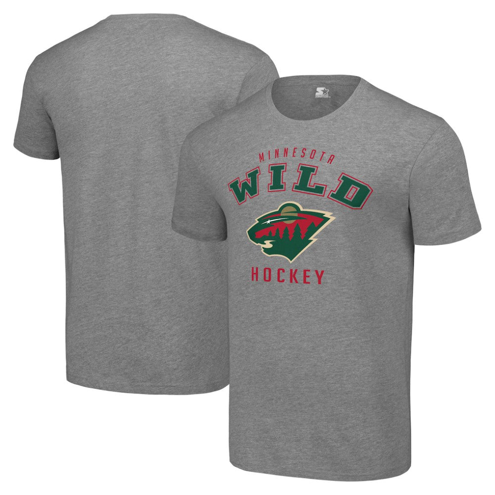 Minnesota Wild - Starter Logo T-Shirt Heather Gray