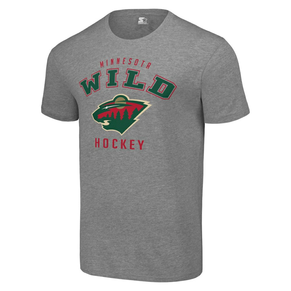Minnesota Wild - Starter Logo T-Shirt Heather Gray