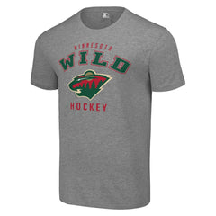 Minnesota Wild - Starter Logo T-Shirt Heather Gray