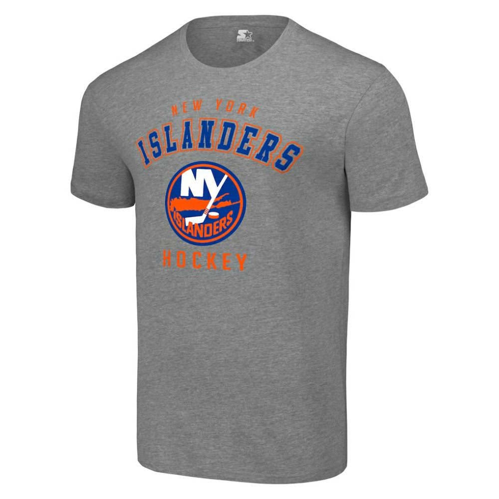 New York Islanders - Starter Logo T-Shirt Heather Gray