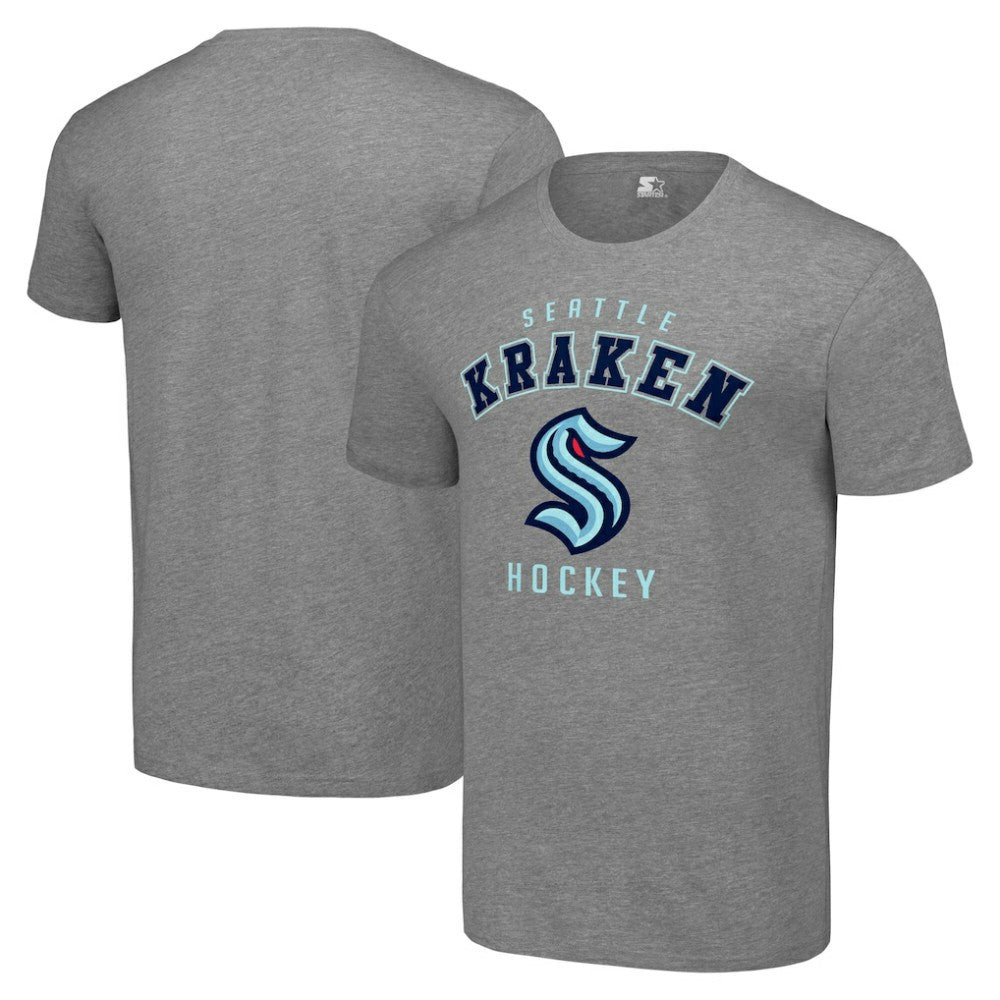 Seattle Kraken Starter Logo T-Shirt Heather Gray