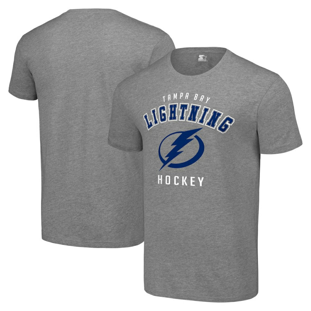 Tampa Bay Lightning - Starter Logo T-Shirt Heather Gray
