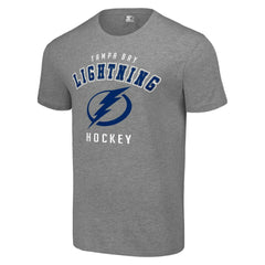 Tampa Bay Lightning - Starter Logo T-Shirt Heather Gray