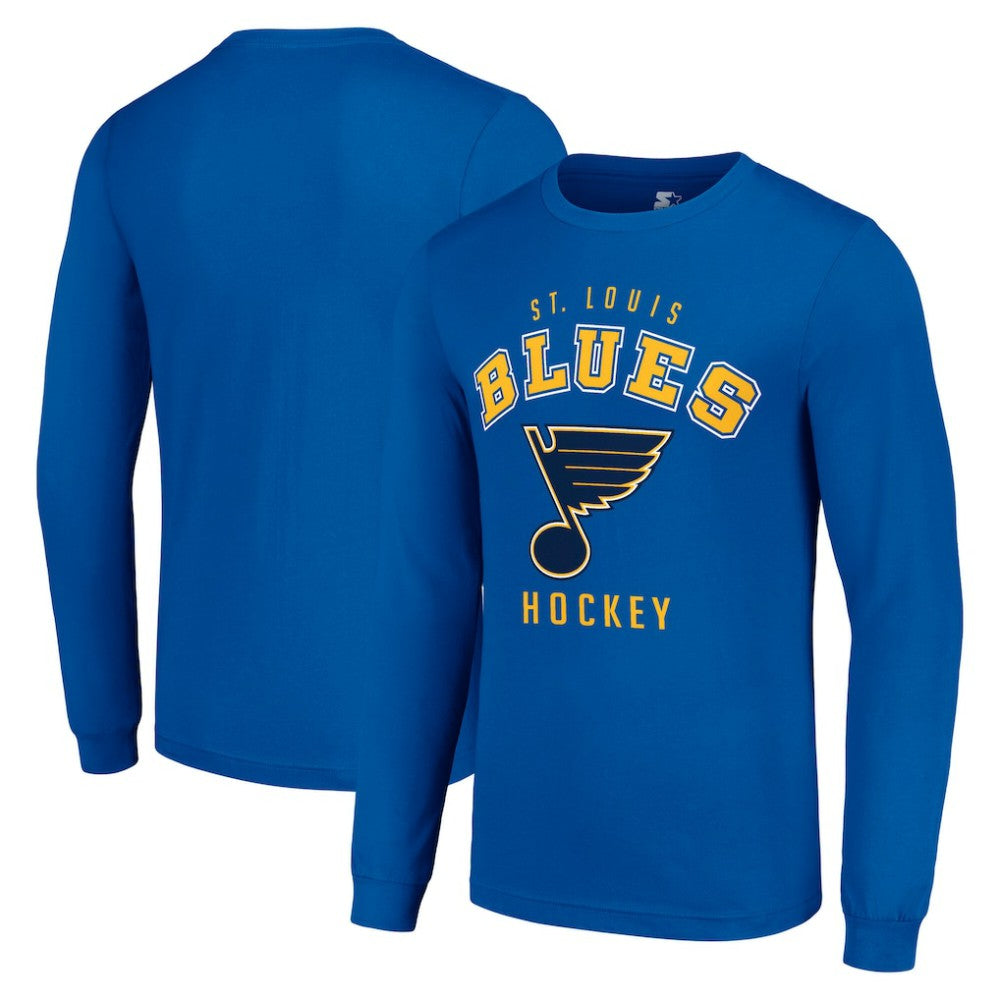 St. Louis Blues - Starter Logo Long Sleeve T-Shirt Royal