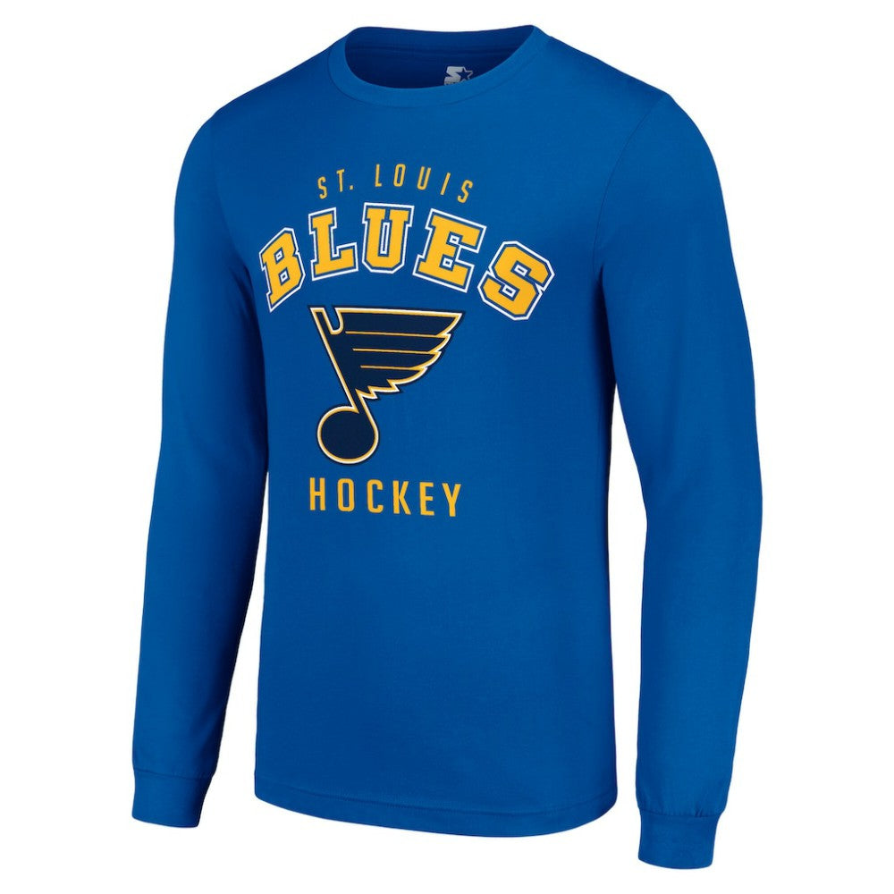 St. Louis Blues - Starter Logo Long Sleeve T-Shirt Royal