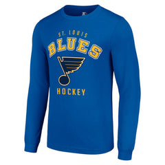 St. Louis Blues - Starter Logo Long Sleeve T-Shirt Royal