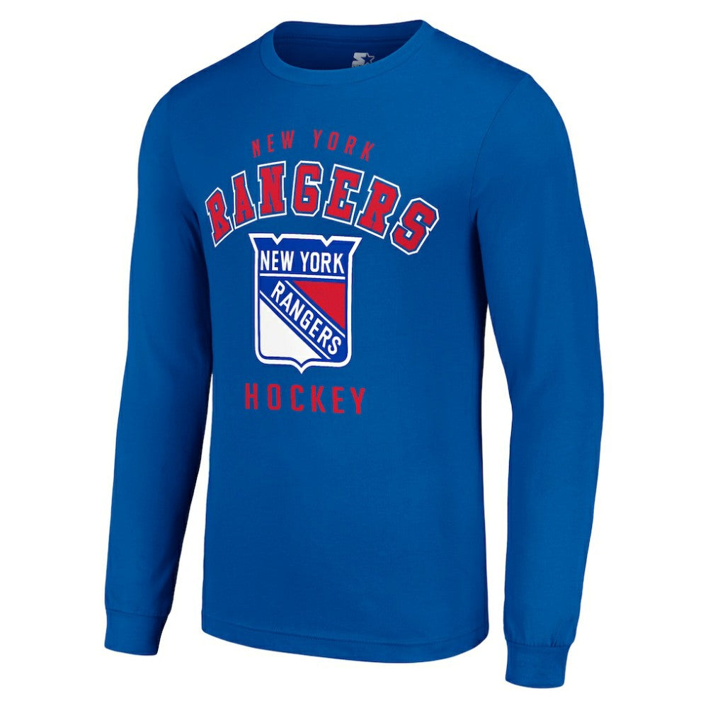 New York Rangers Starter Logo Long Sleeve T-Shirt Royal