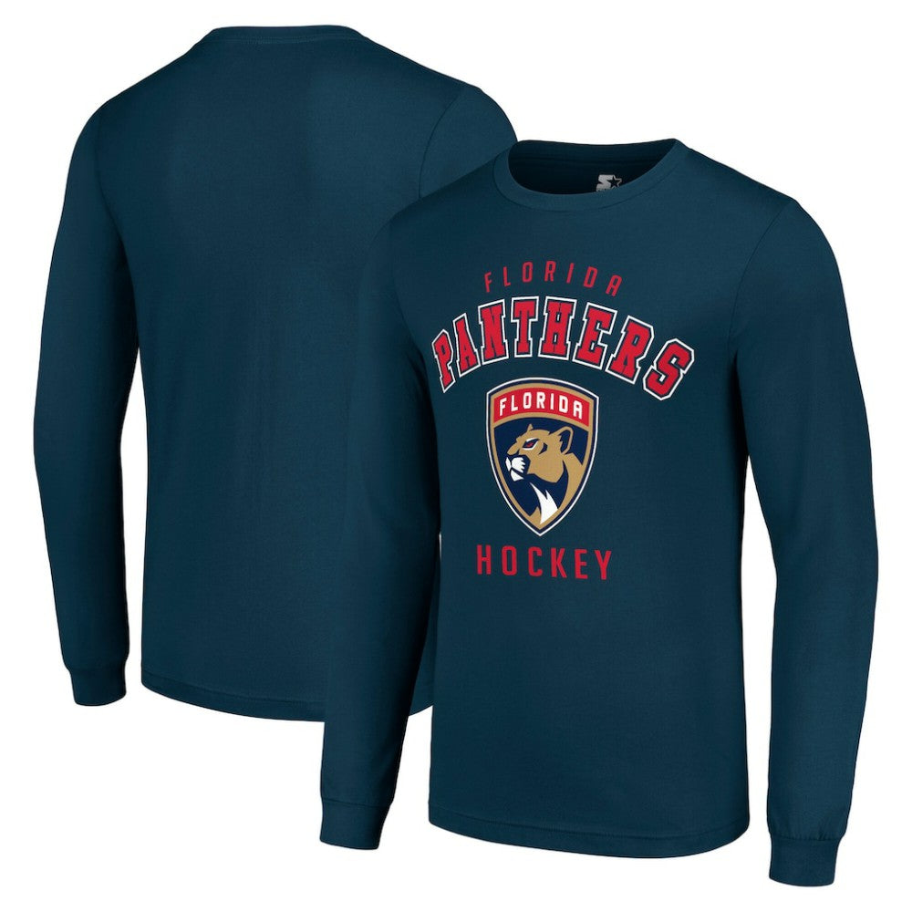 Florida Panthers - Starter Logo Long Sleeve T-Shirt Navy