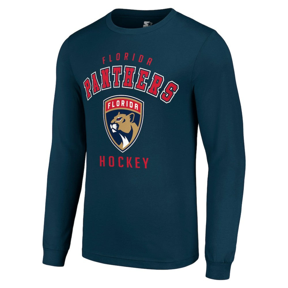 Florida Panthers - Starter Logo Long Sleeve T-Shirt Navy