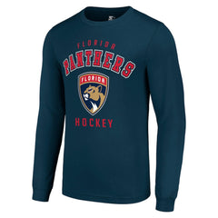 Florida Panthers - Starter Logo Long Sleeve T-Shirt Navy