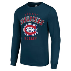 Montreal Canadiens - Starter Logo Long Sleeve T-Shirt Navy