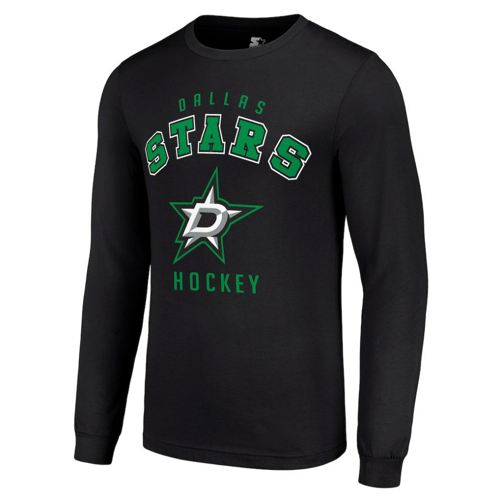 Dallas Stars - Starter Logo Long Sleeve T-Shirt Black