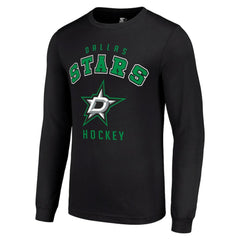 Dallas Stars - Starter Logo Long Sleeve T-Shirt Black