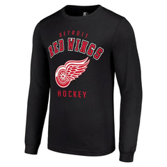 Detroit Red Wings - Starter Logo Long Sleeve T-Shirt Black