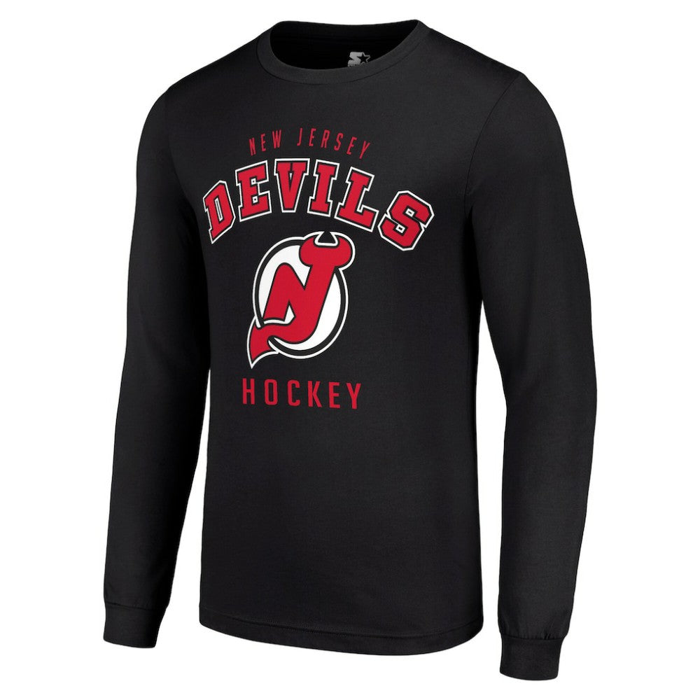 New Jersey Devils - Starter Logo Long Sleeve T-Shirt Black