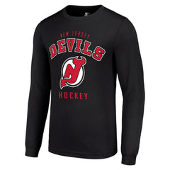 New Jersey Devils - Starter Logo Long Sleeve T-Shirt Black