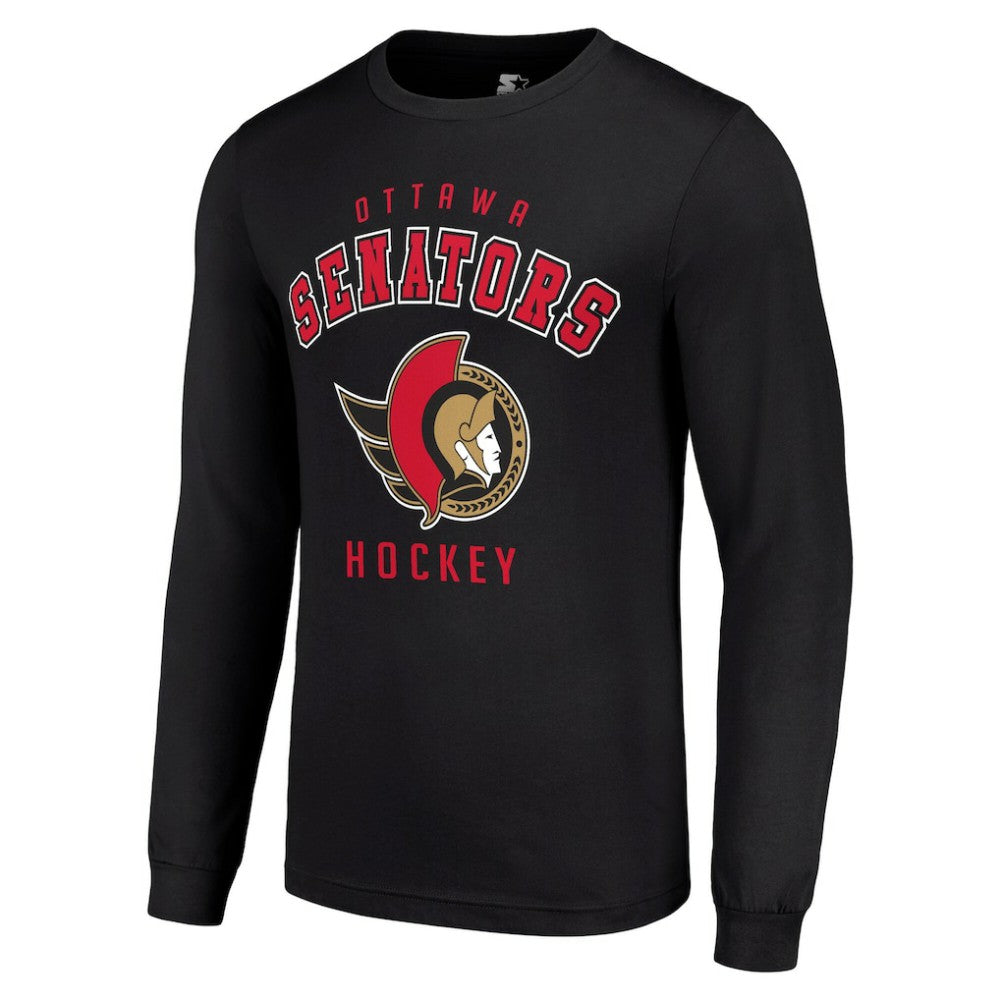 Ottawa Senators - Starter Logo Long Sleeve T-Shirt Black