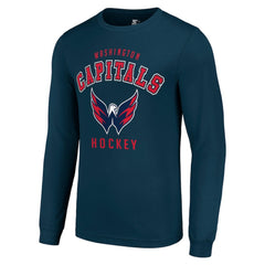 Washington Capitals Starter Logo Long Sleeve T-Shirt Navy