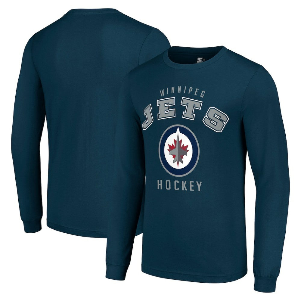 Winnipeg Jets - Starter Logo Long Sleeve T-Shirt Navy