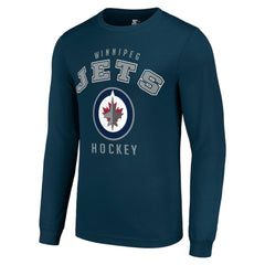Winnipeg Jets - Starter Logo Long Sleeve T-Shirt Navy