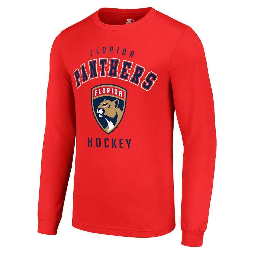 Florida Panthers - Starter Logo Long Sleeve T-Shirt Red