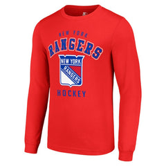 New York Rangers Starter Logo Long Sleeve T-Shirt Red