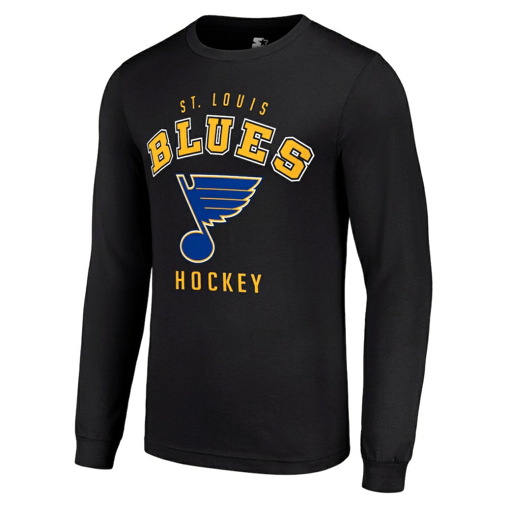 St. Louis Blues - Starter Logo Long Sleeve T-Shirt Black