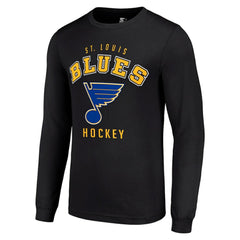 St. Louis Blues - Starter Logo Long Sleeve T-Shirt Black