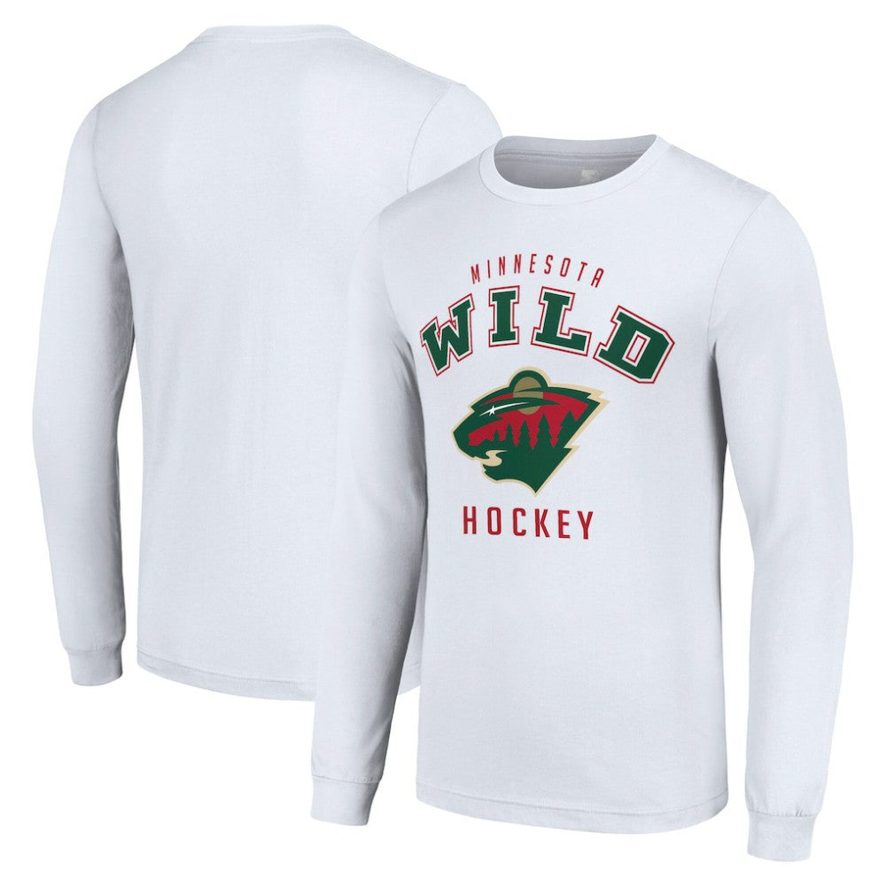 Minnesota Wild - Starter Logo Long Sleeve T-Shirt White