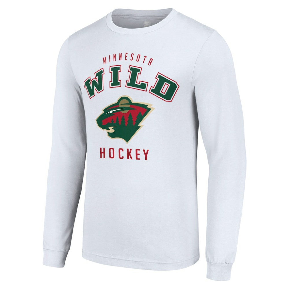 Minnesota Wild - Starter Logo Long Sleeve T-Shirt White