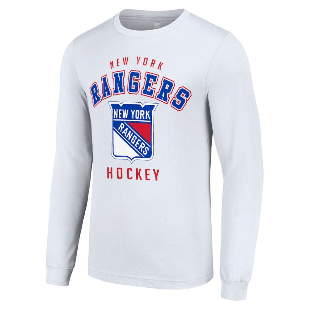 New York Rangers Starter Logo Long Sleeve T-Shirt White