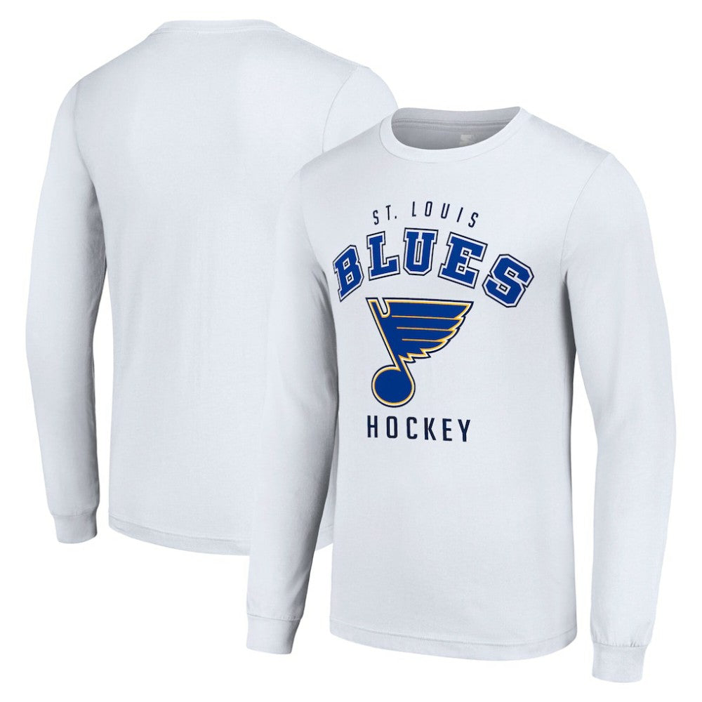 St. Louis Blues - Starter Logo Long Sleeve T-Shirt White