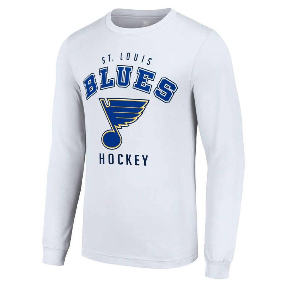 St. Louis Blues - Starter Logo Long Sleeve T-Shirt White