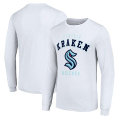 Seattle Kraken Starter Logo Long Sleeve T-Shirt White