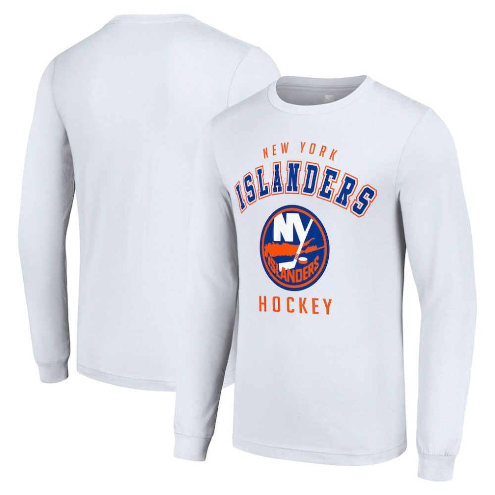 New York Islanders - Starter Logo Long Sleeve T-Shirt White